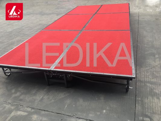 Anti - Slip Movable Folding Steel Stage Platform For Hotel Small Meeting