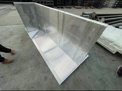 Barrières à la foule Contrôle de la foule en aluminium Mojo Barrière de concert sur scène en béton