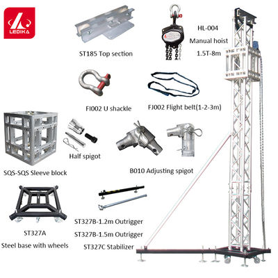 High Load Capacity Stage Roof Truss System For Lighting And Audio Equipment