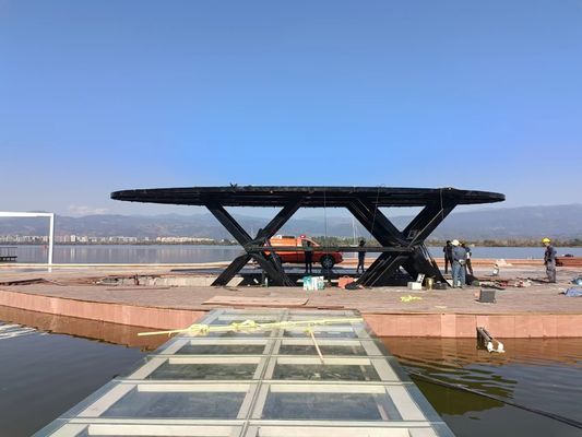 Plateforme hydraulique de levage rotatif personnalisable pour les applications industrielles