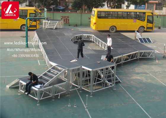 Plateforme de scène en aluminium réglable pour différents besoins de performance